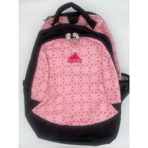 Adidas Pink and Black Polka Dot Backpack
